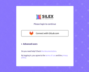 silex login page